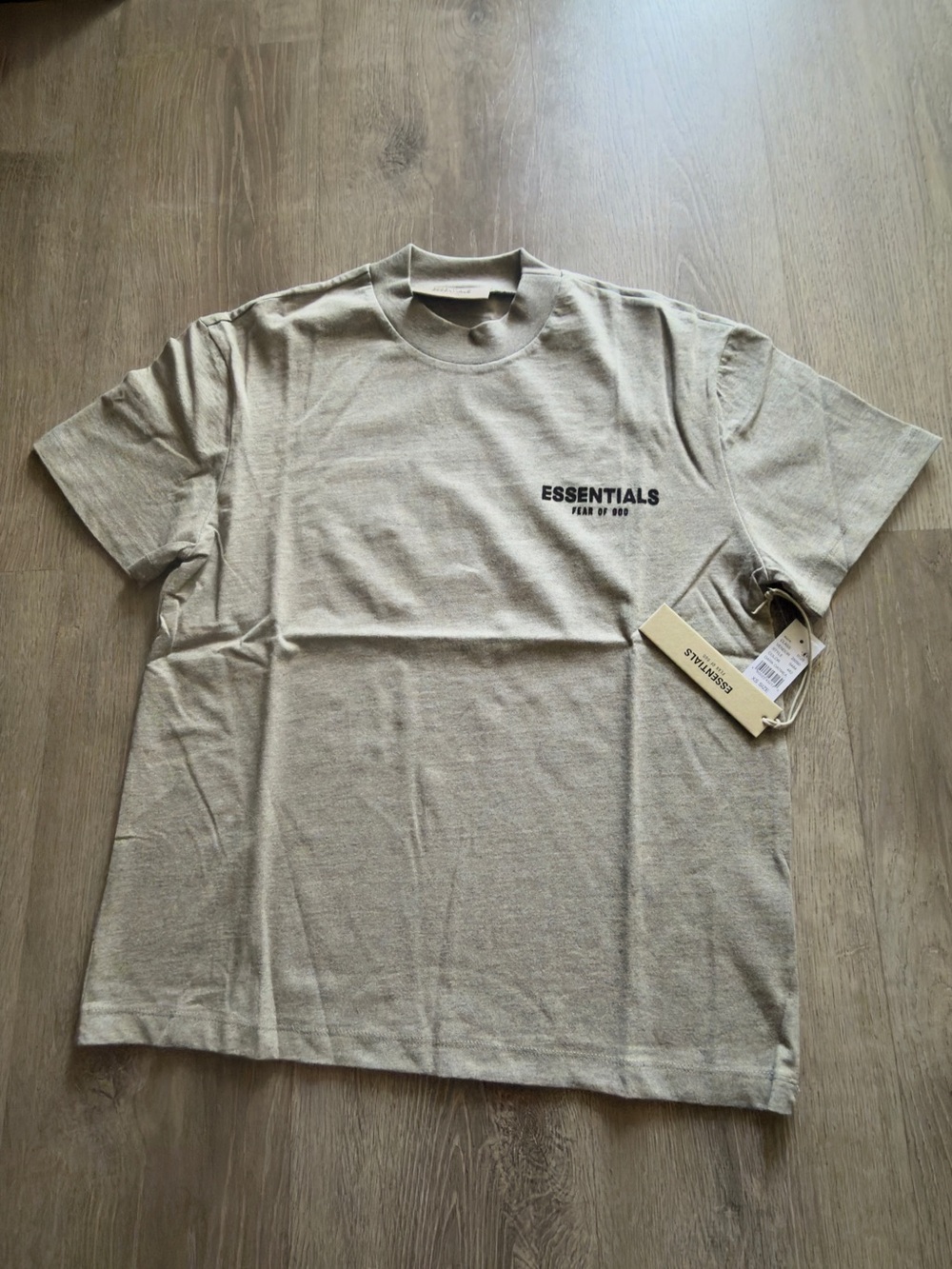 Essentials Men’s Gray Crewneck Logo T-Shirt